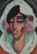 Alexej von Jawlensky, Spanierin mit geschlossenen Augen